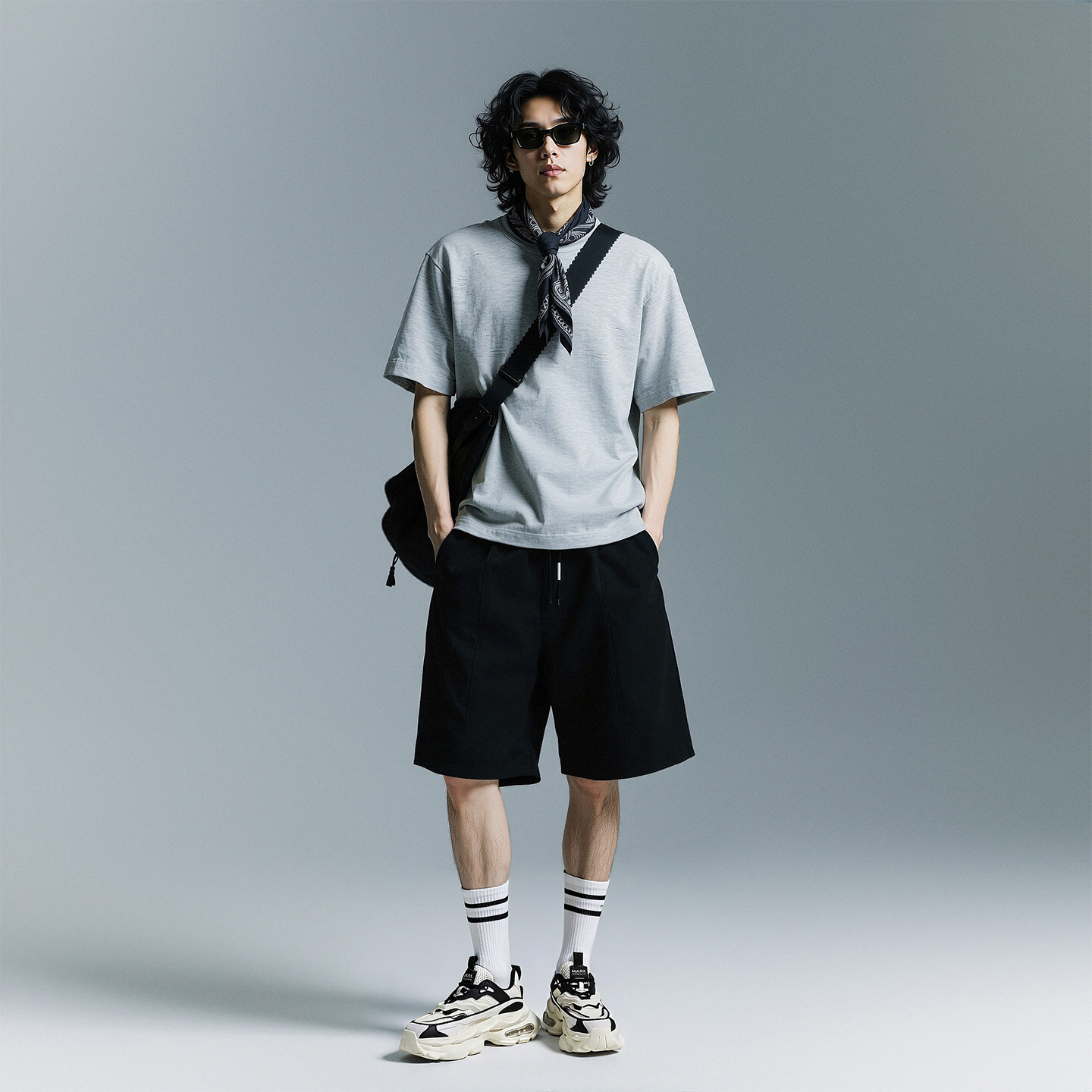 Air Cushion Wave Sole Mesh Chunky Sneakers with Streamlined Stitching - Image 5