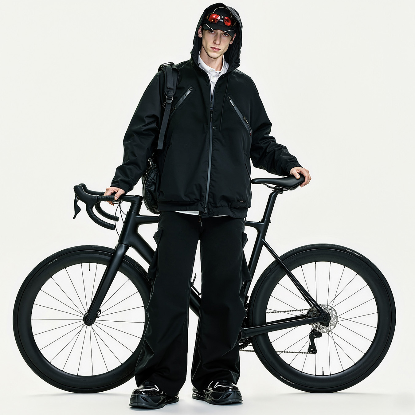 Crack Texture Frayed Edge Air Cushion Breathable Chunky Sneakers - Image 9