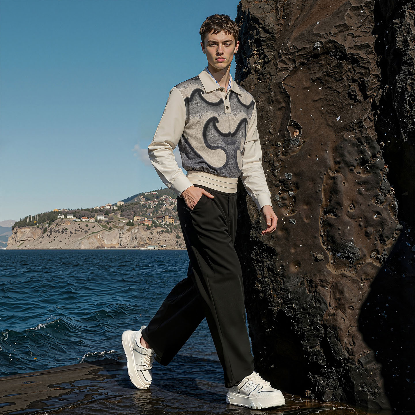 Embossed M Brand Thick Rope Laces Breathable Chunky Sneakers - Image 6