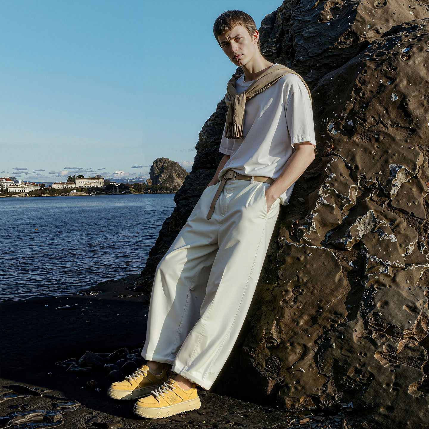 Embossed M Brand Thick Rope Laces Breathable Chunky Sneakers - Image 4