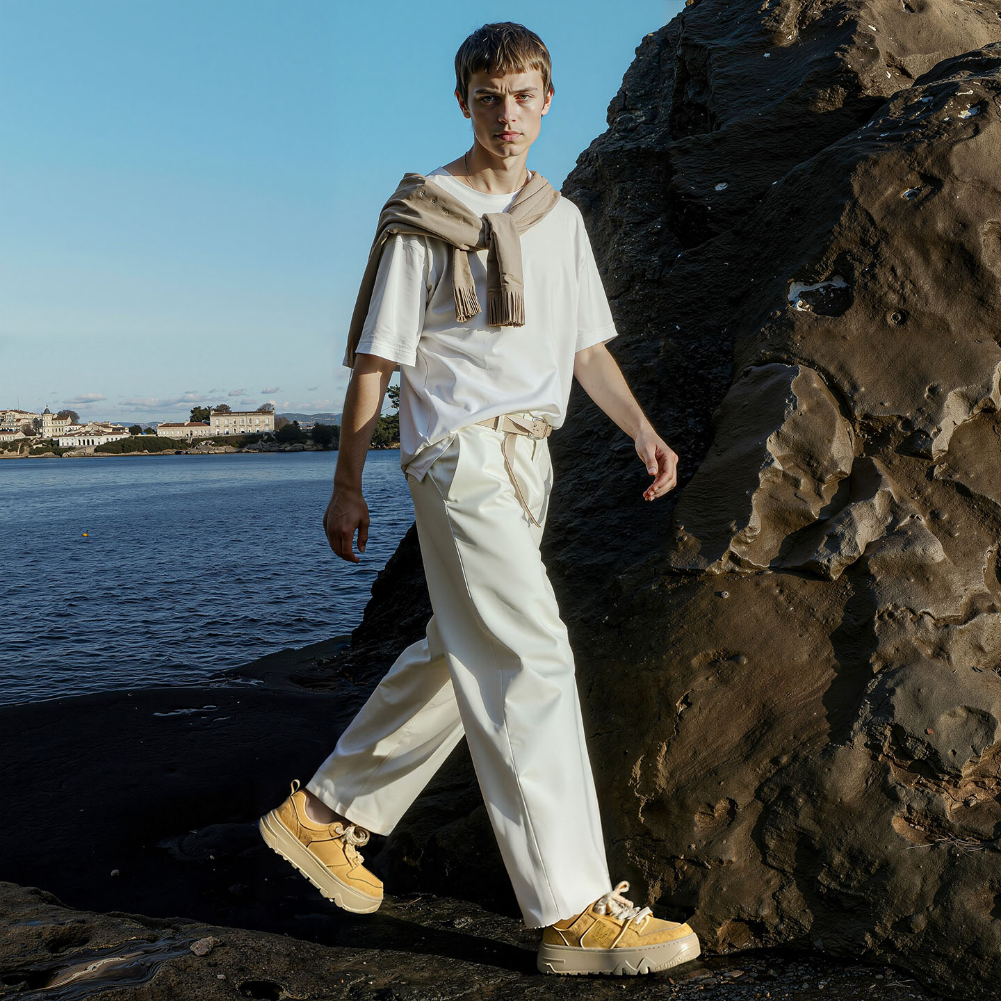 Embossed M Brand Thick Rope Laces Breathable Chunky Sneakers - Image 3