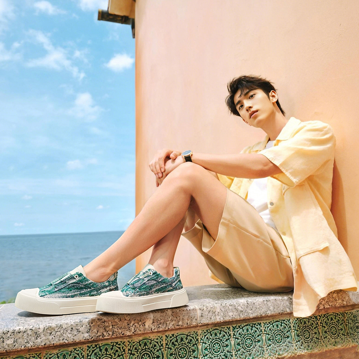 Low Top Slip On Breathable Paneled Chunky Platform Skate Shoes - Image 6