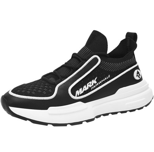 Mens Breathable Mesh Slip On Sneakers with Contrast Contour Line