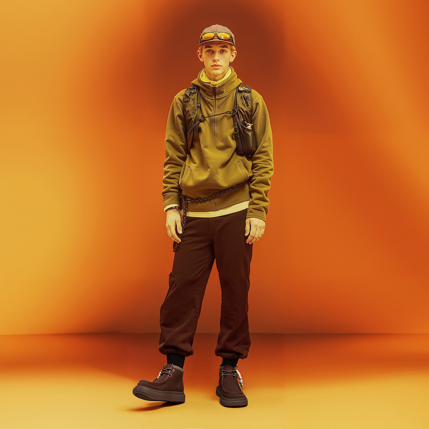 Mens Brushed Suede Thick Soled Casual Ankle Boots with Bead Embellishments - Image 8