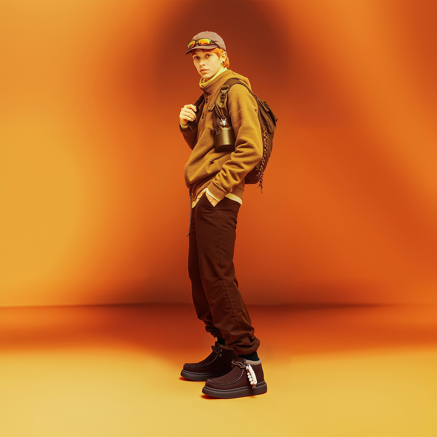 Mens Brushed Suede Thick Soled Casual Ankle Boots with Bead Embellishments - Image 7