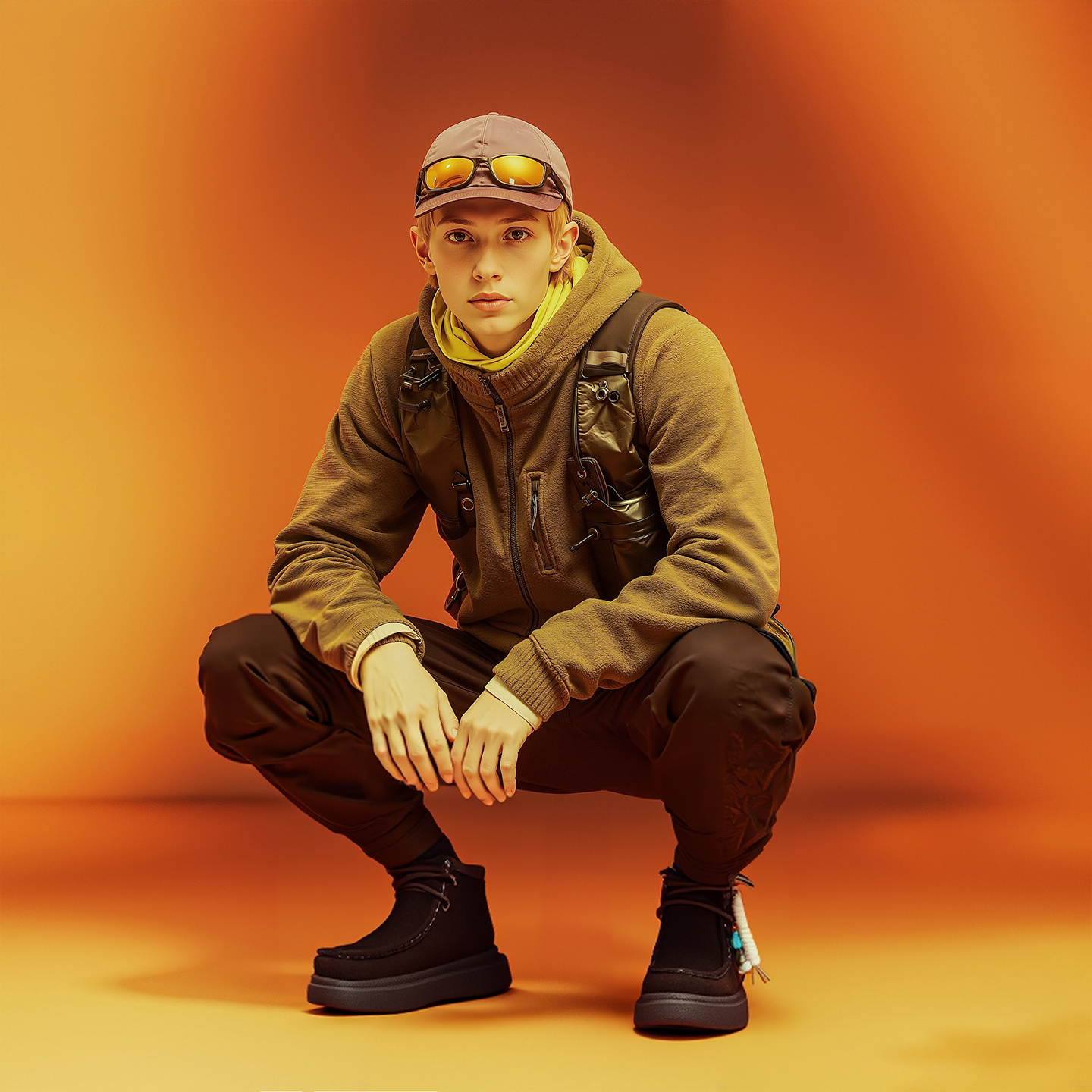 Mens Brushed Suede Thick Soled Casual Ankle Boots with Bead Embellishments - Image 6