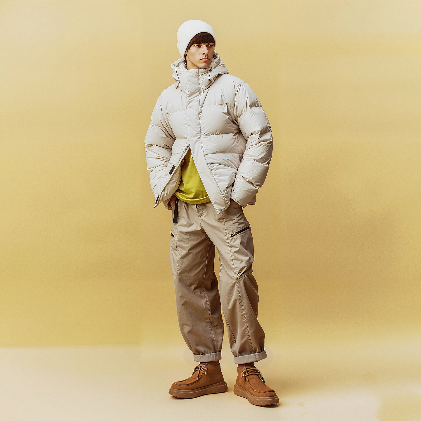 Mens Brushed Suede Thick Soled Casual Ankle Boots with Bead Embellishments - Image 5