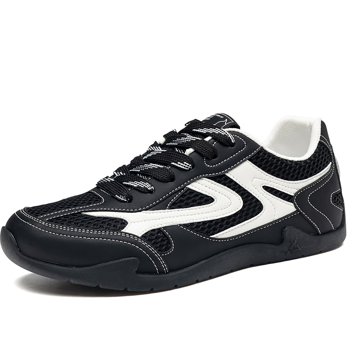 Mens Color Block Breathable Mesh German Army Trainer Sneakers - Image 2