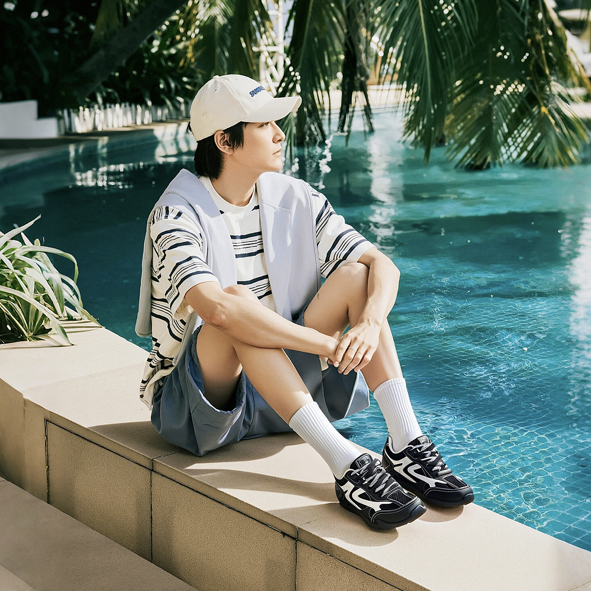 Mens Color Block Breathable Mesh German Army Trainer Sneakers - Image 7