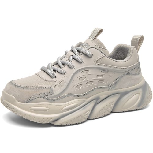 Mens Color Rubbing Suede and Leather Patchwork Aesthetic Dad Shoes