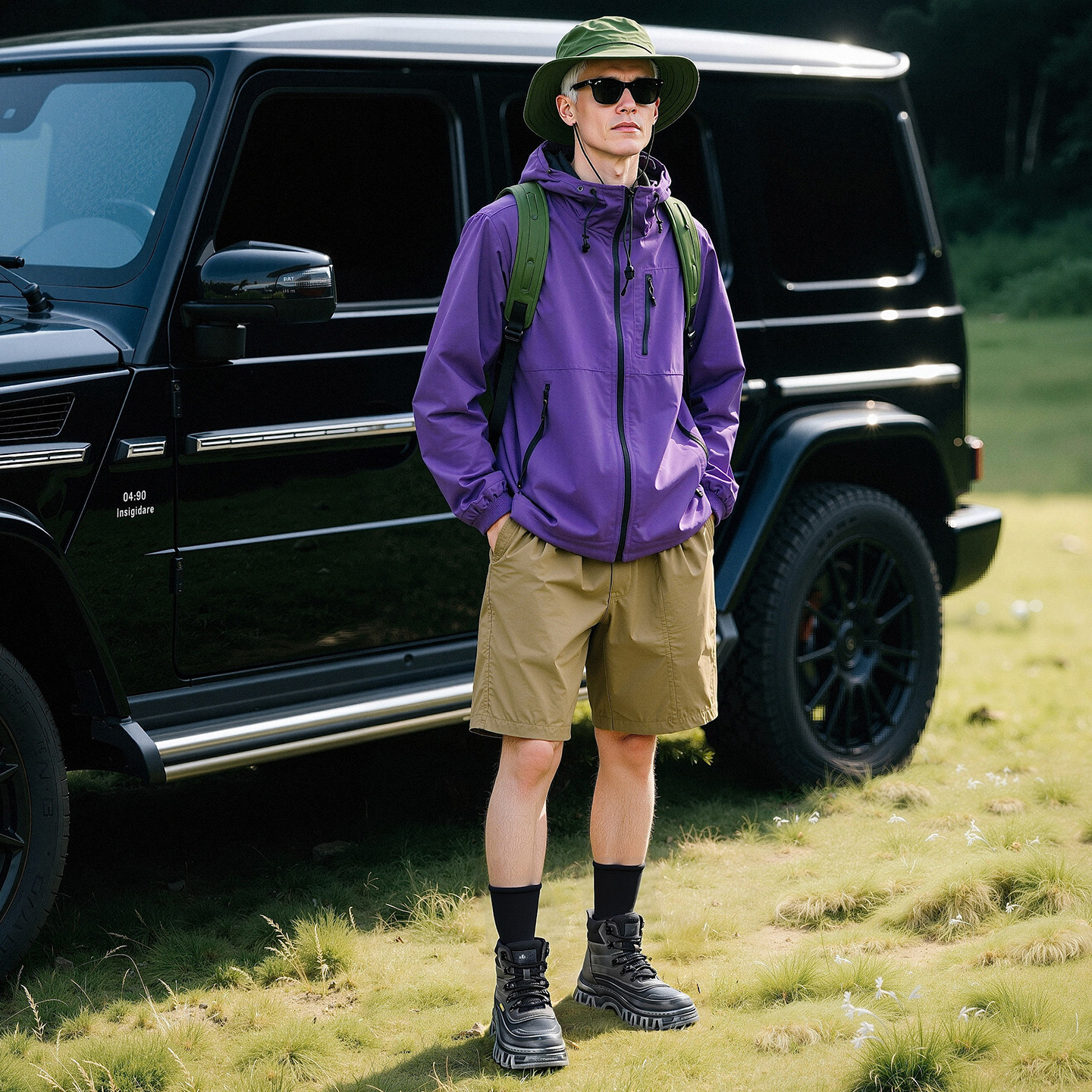 Mens Color Rubbing Vintage Waterproof Work Boots with Zigzag Serrated Texture - Image 6