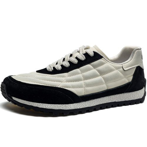 Mens Distressed German Trainer Sneakers with Flexible Soft Sole
