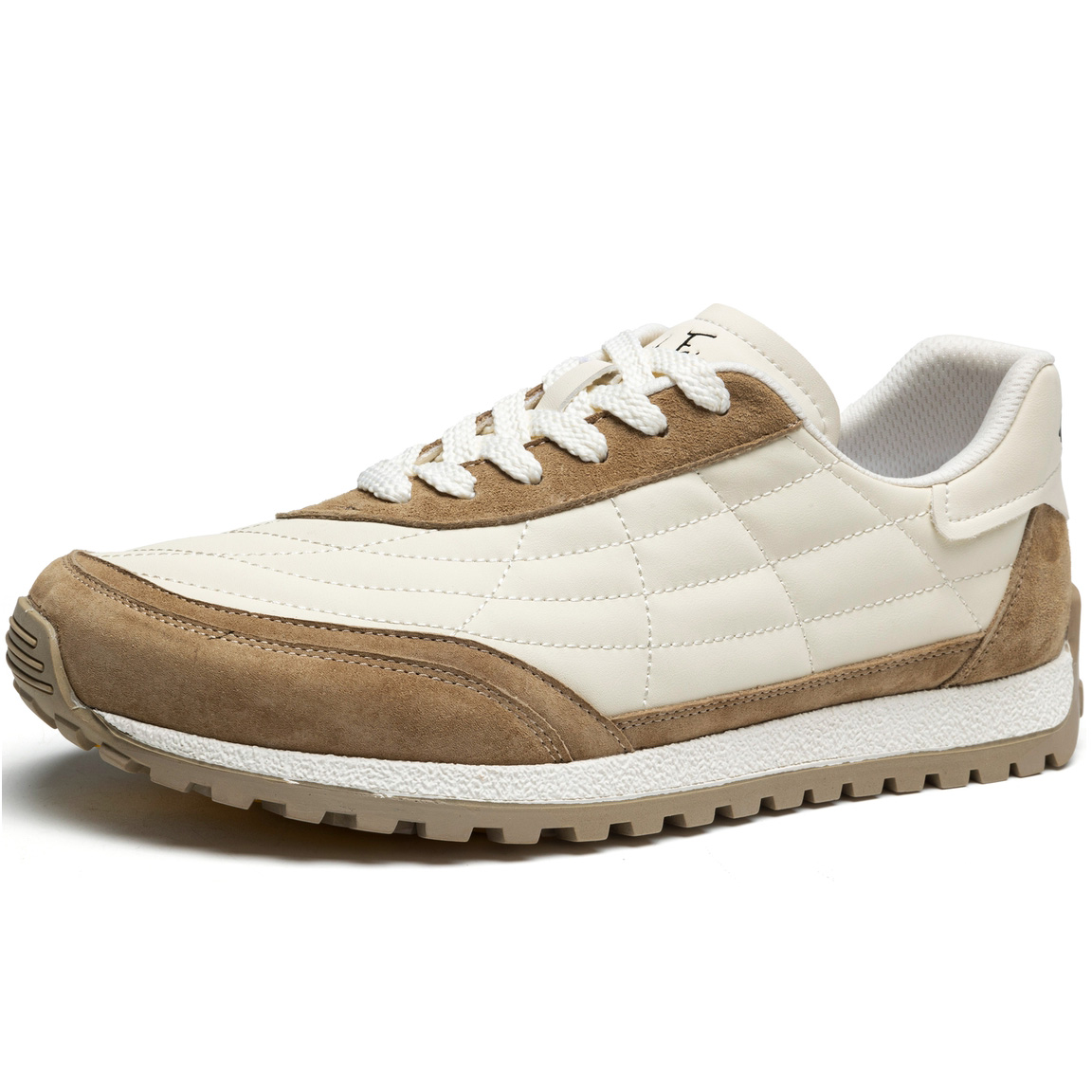 Mens Distressed German Trainer Sneakers with Flexible Soft Sole - Image 2