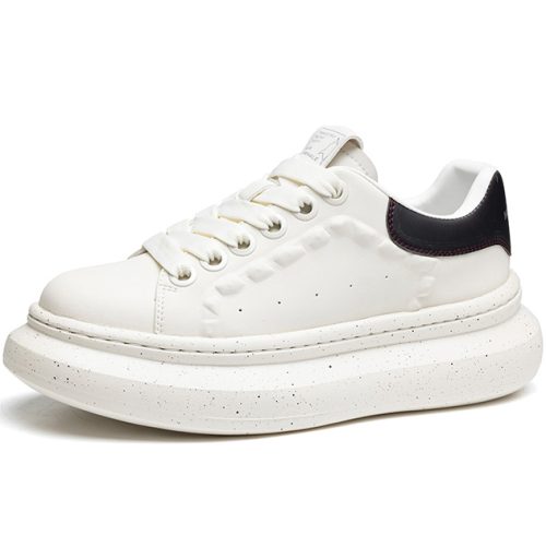 Mens Embossed Thermochromic Collar Platform Skate Shoes Speckled Sole