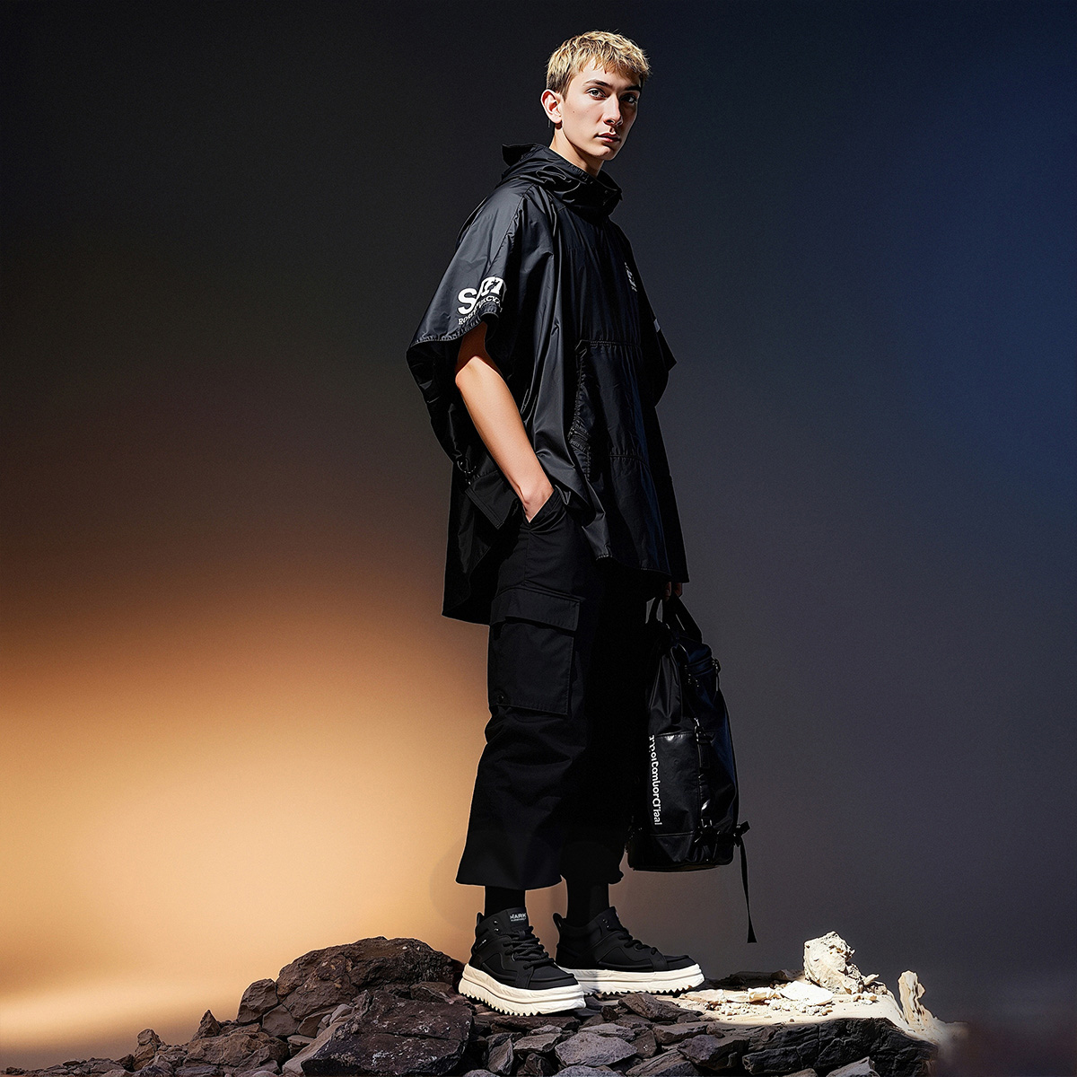 Mens High Top Leather Platform Casual Skate Shoes - Image 7