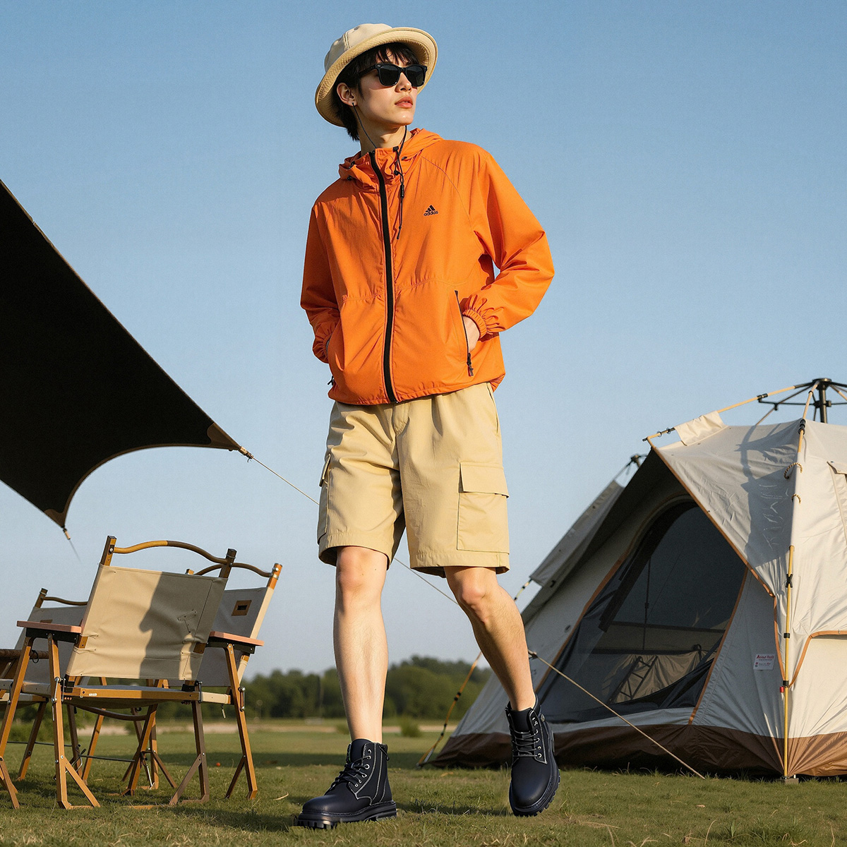 Mens High Top Waterproof Leather Doc Martens Boots with Lace Up - Image 7