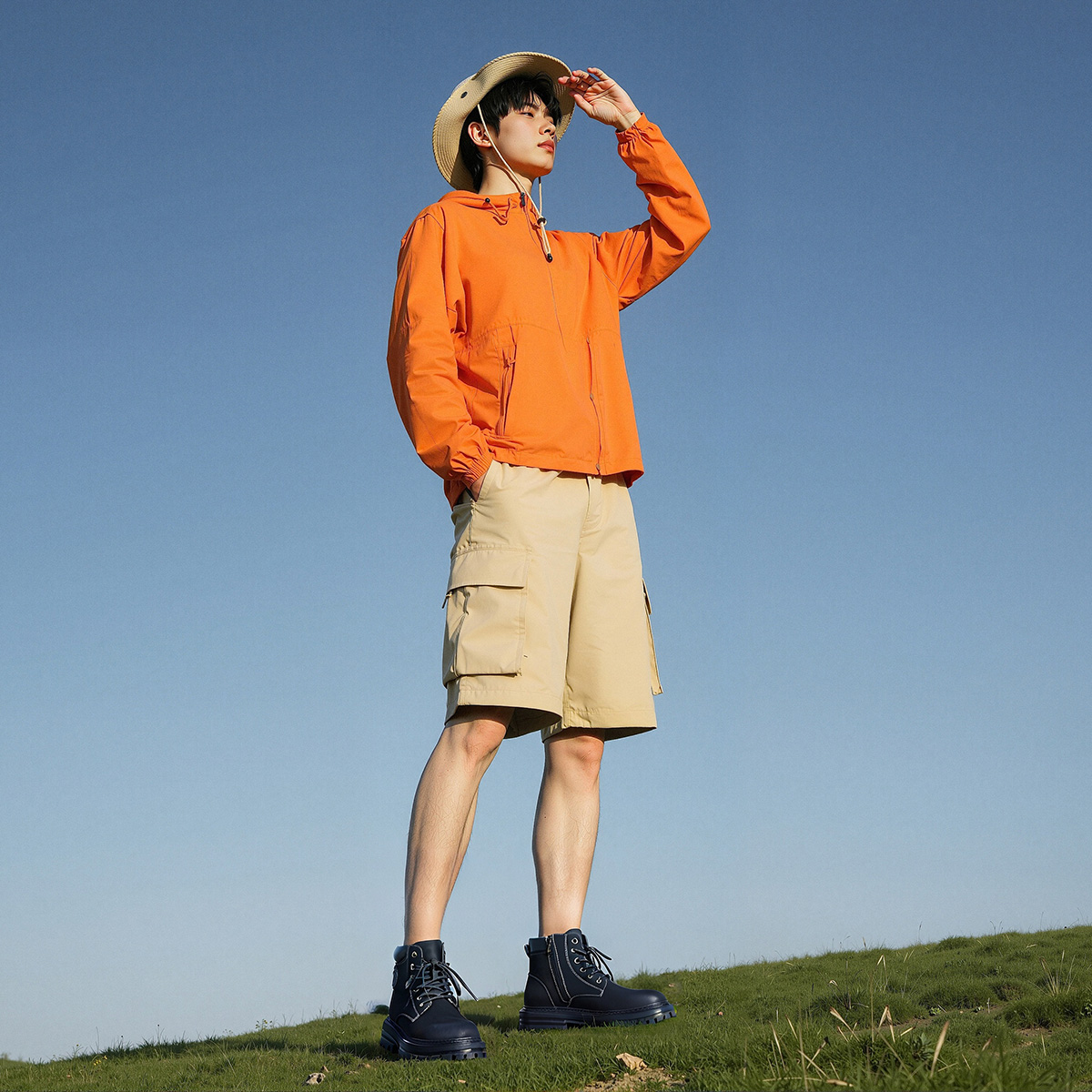 Mens High Top Waterproof Leather Doc Martens Boots with Lace Up - Image 8