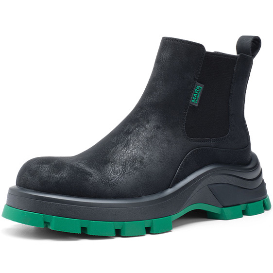 Mens Lugged Outsole Slip Resistant Chelsea Boots - Image 2