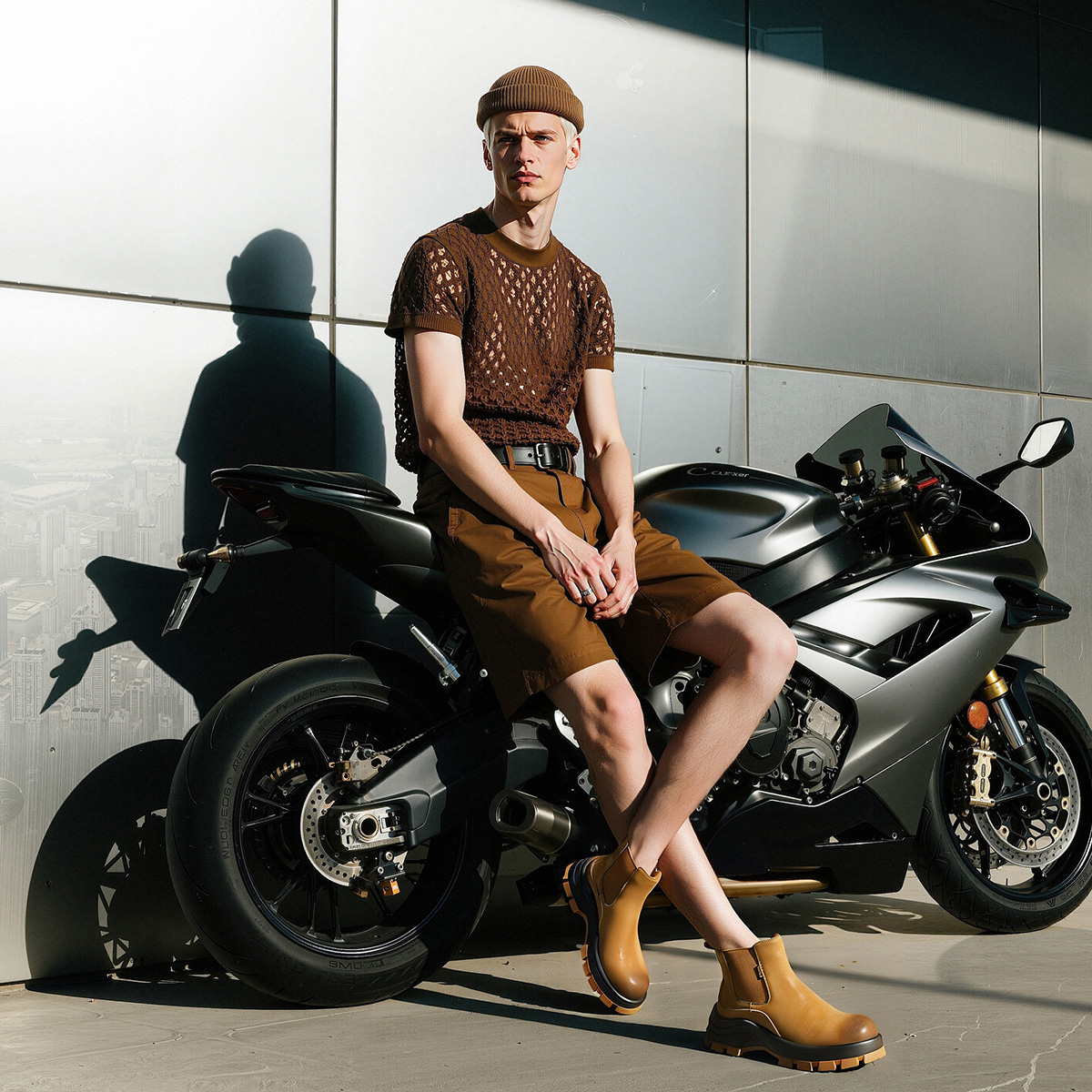 Mens Lugged Outsole Slip Resistant Chelsea Boots - Image 3