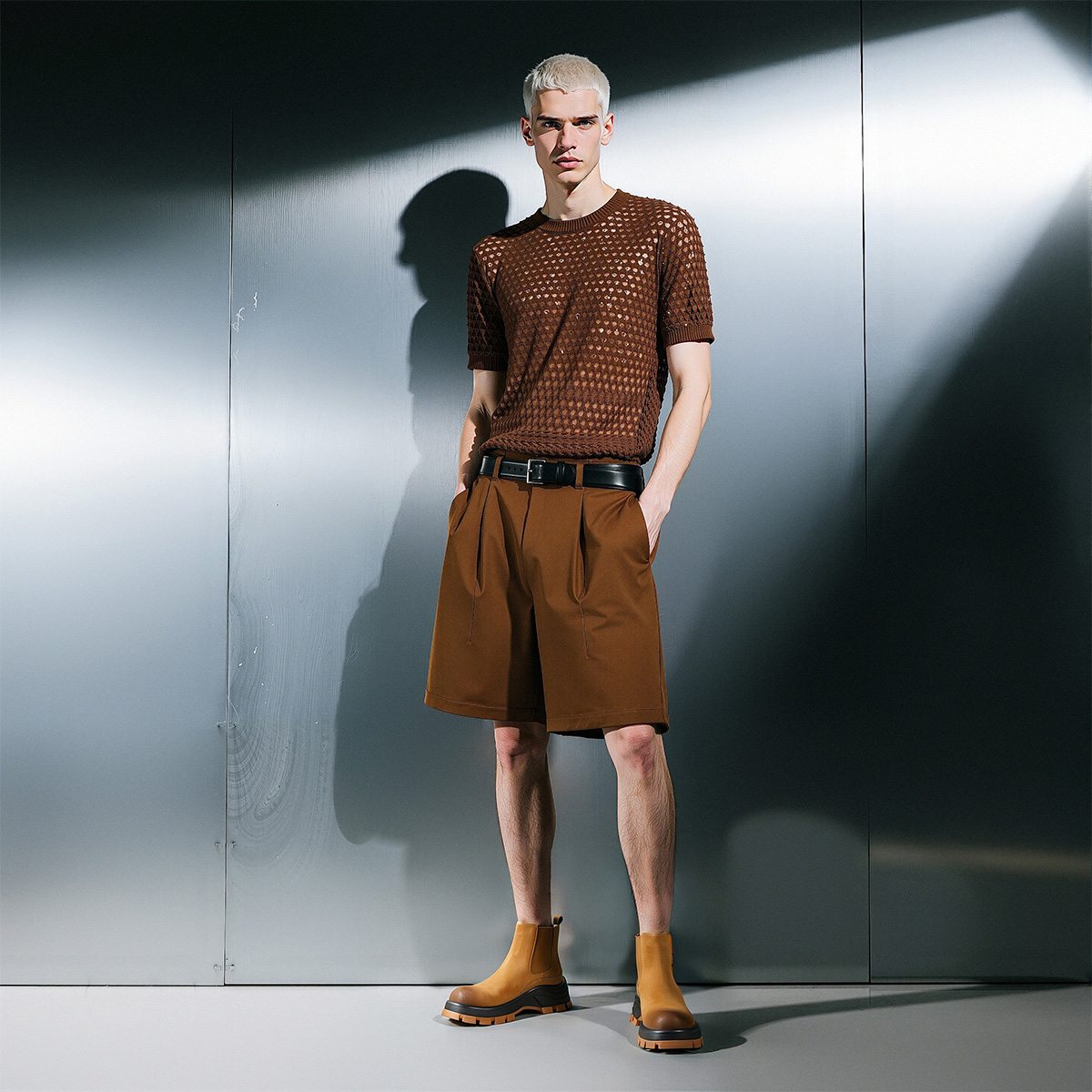 Mens Lugged Outsole Slip Resistant Chelsea Boots - Image 4