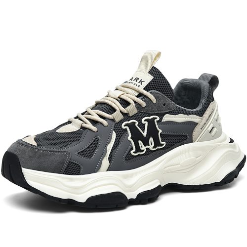 Mens M Logo Breathable Mesh Lace Up Chunky Dad Shoes