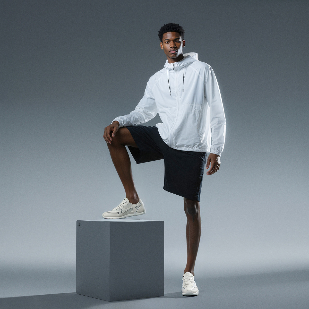 Mens Mesh and Leather Patchwork Lightweight German Army Sneakers - Image 3