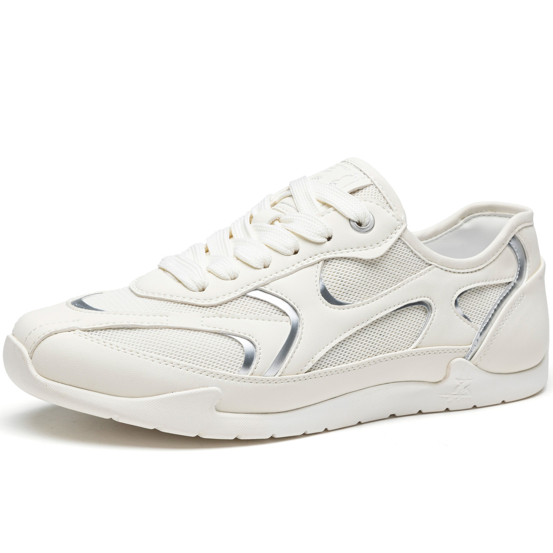 Mens Mesh and Leather Patchwork Lightweight German Army Sneakers