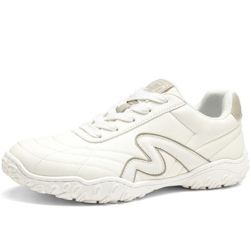 Mens Streamlined M Patchwork Leather German Army Sneakers with Irregular Lugged Outsole