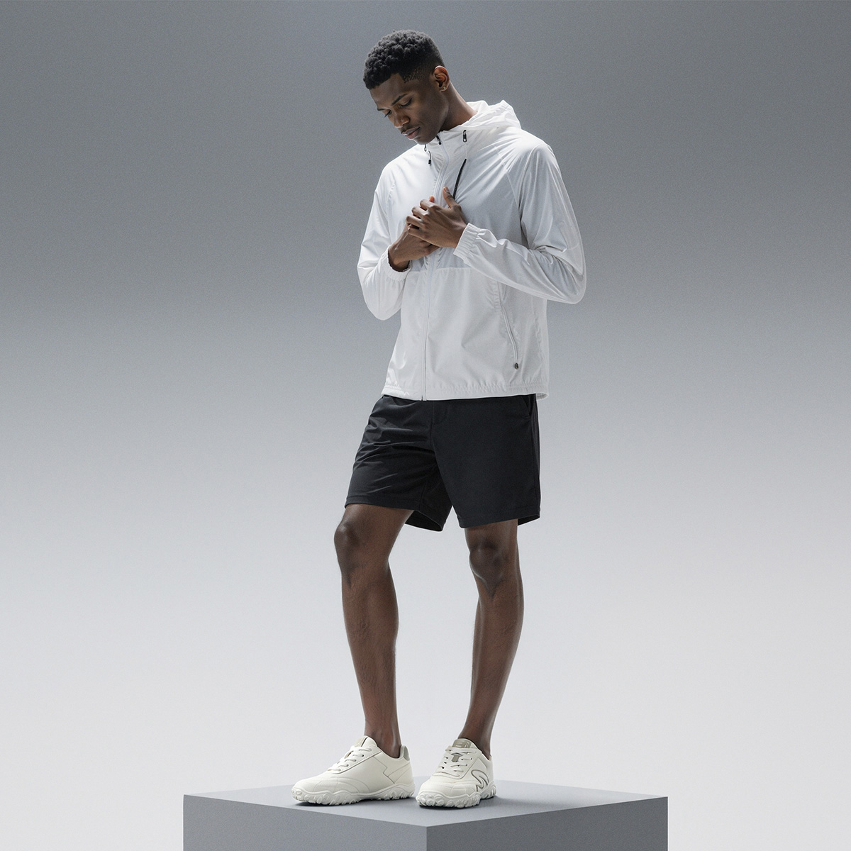 Mens Streamlined M Patchwork Leather German Army Sneakers with Irregular Lugged Outsole - Image 4