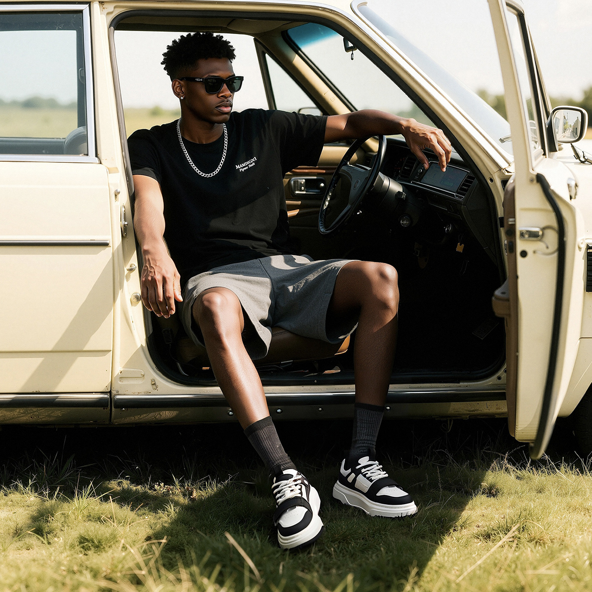 Mens Velcro Colorblock Perforated Platform Skate Shoes - Image 10