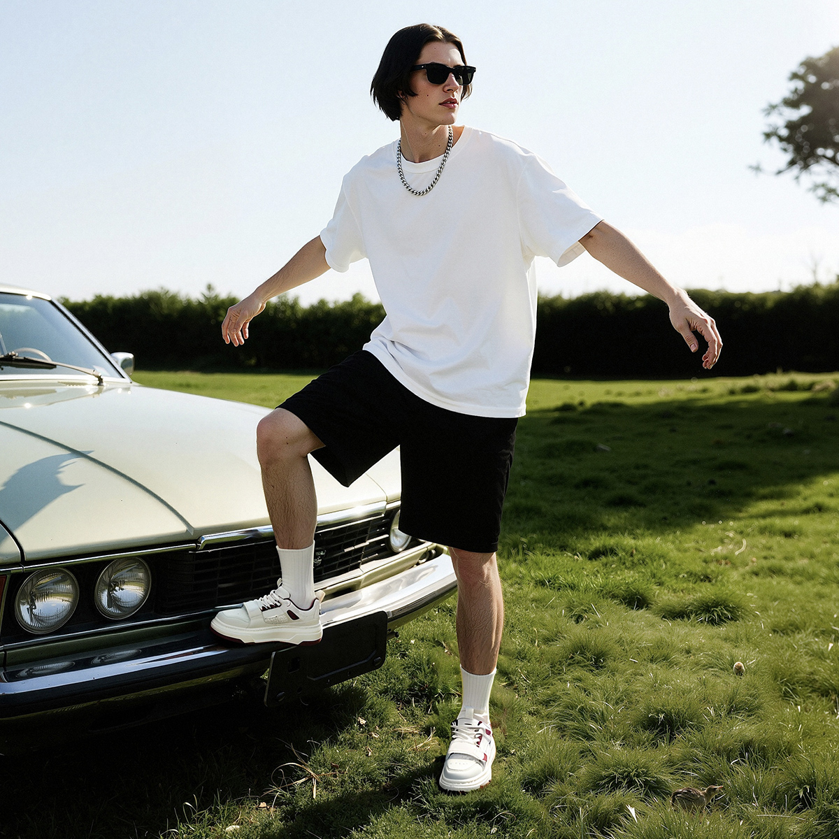 Mens Velcro Colorblock Perforated Platform Skate Shoes - Image 8