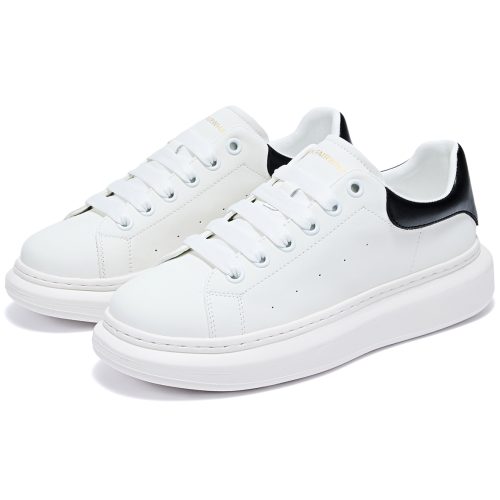 Alternative view of Mens White Breathable Platform Skate Shoes