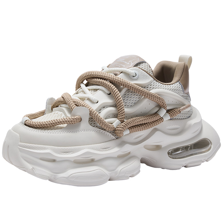 Thick Laces Mesh Chunky Sneakers with Air Cushion - Image 3