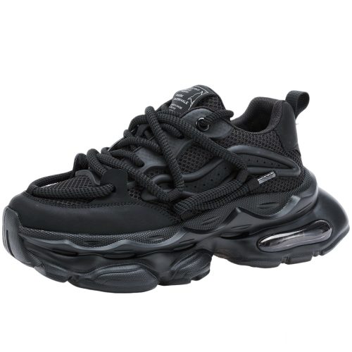 Thick Laces Mesh Chunky Sneakers with Air Cushion