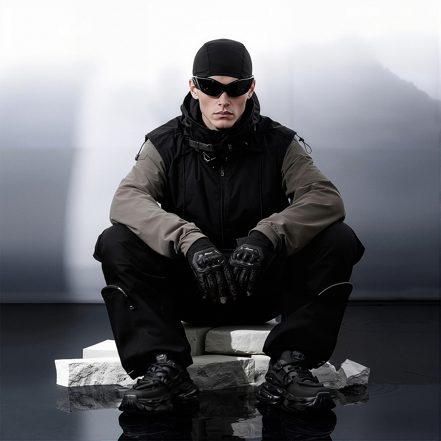 Thick Laces Mesh Chunky Sneakers with Air Cushion - Image 7