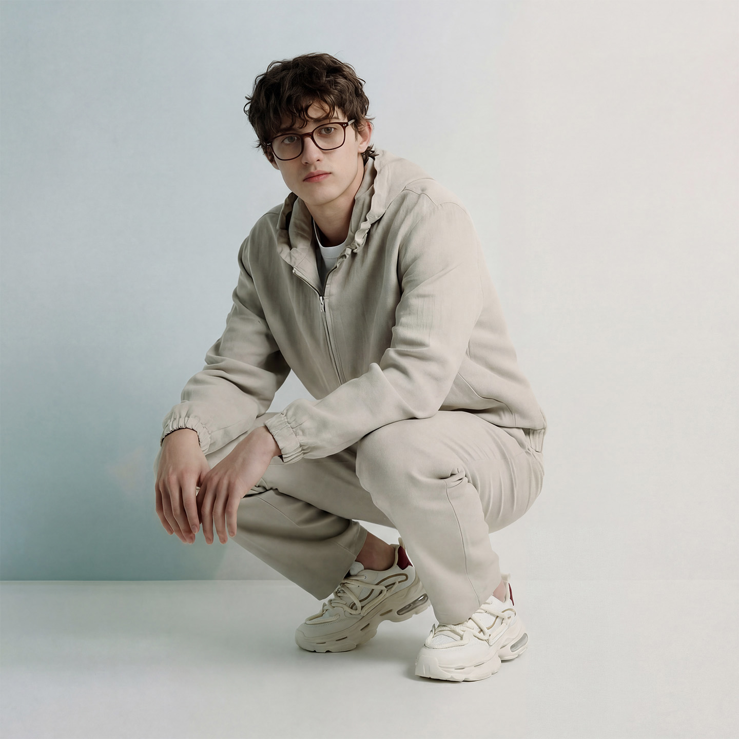 Mens Chunky Platform Dad Shoes with Air Cushioned Soles and Dual Lace Design - Image 8