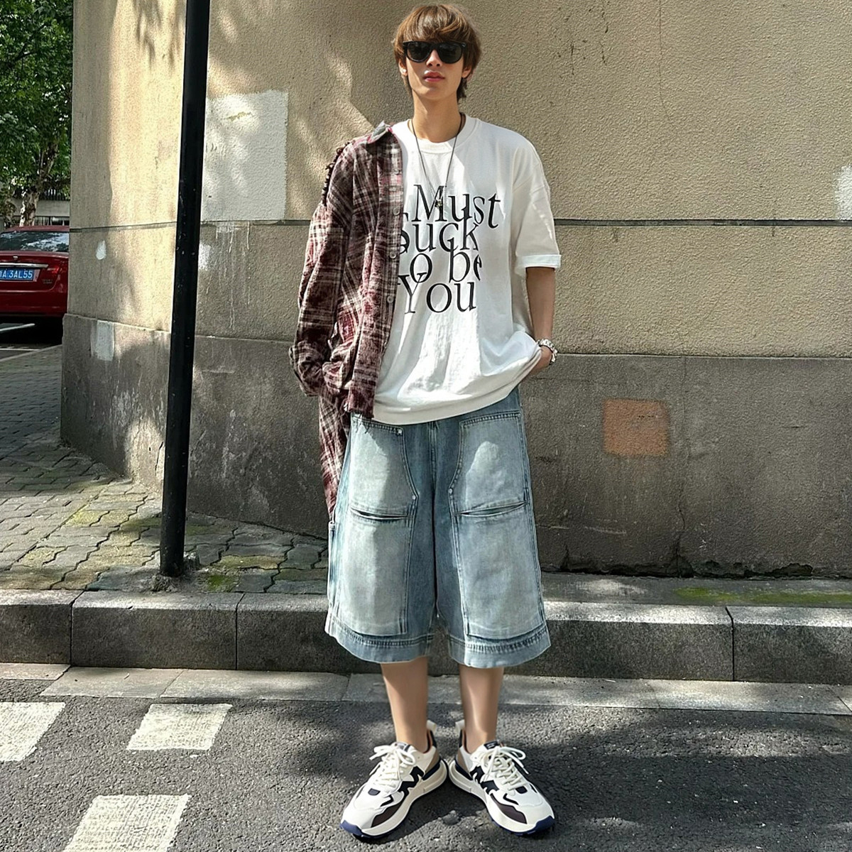 Mens Color Block M Letter Overlays Soft Sole Sneakers - Image 3