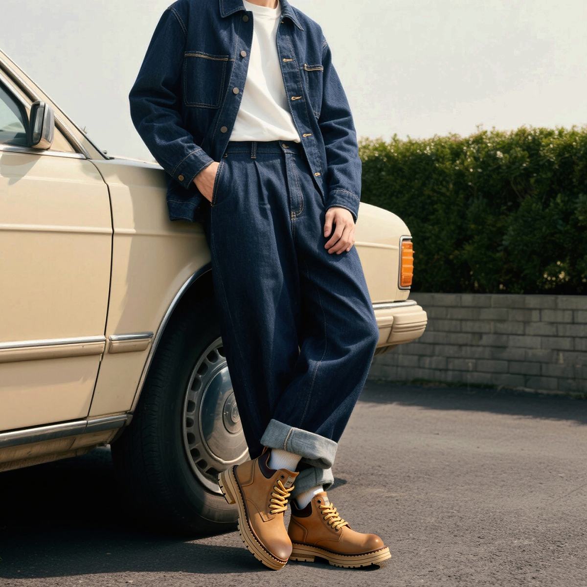 Mens Comfortable Gradient Dr Martens 101 6 Eye Boots - Image 8