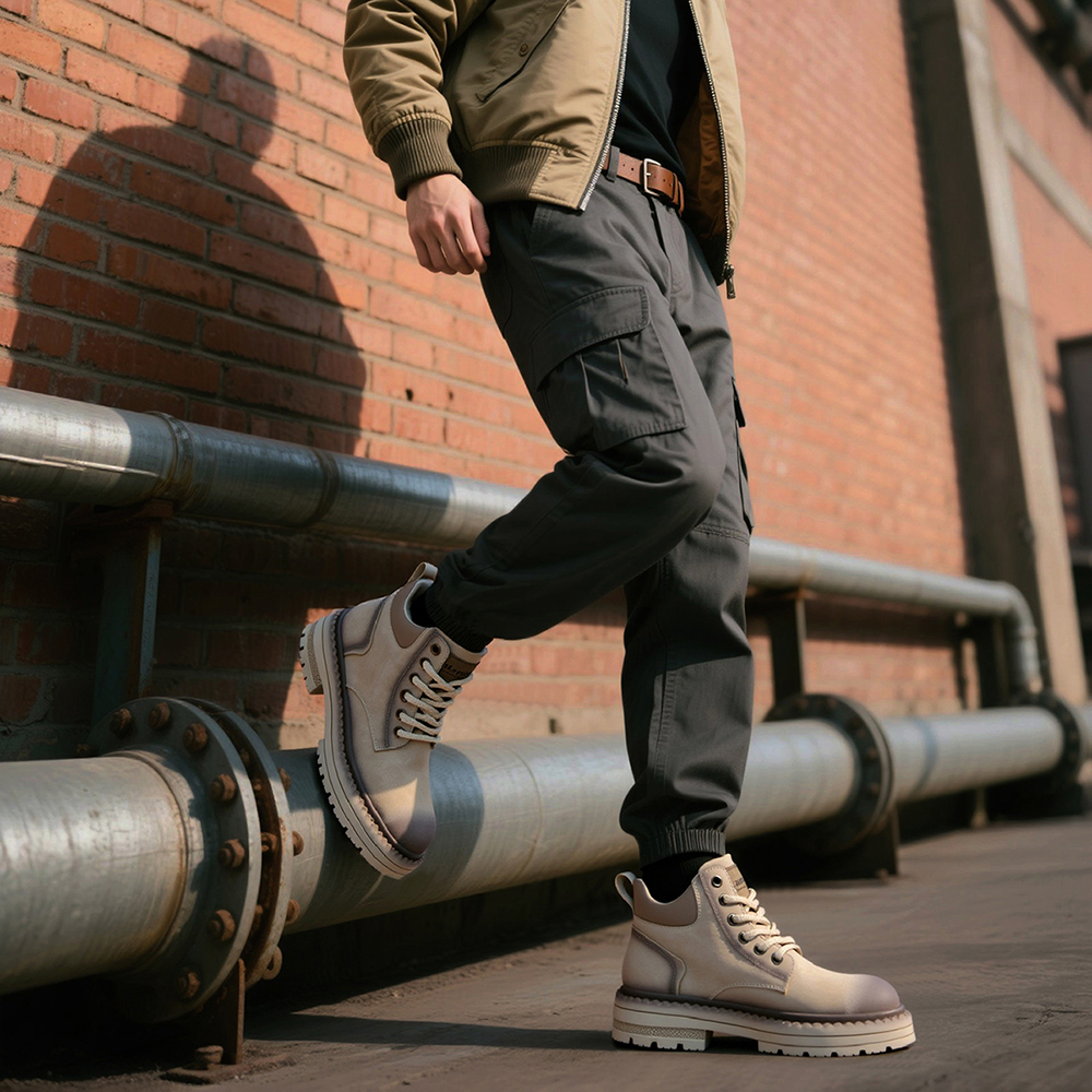 Mens Comfortable Gradient Dr Martens 101 6 Eye Boots - Image 4