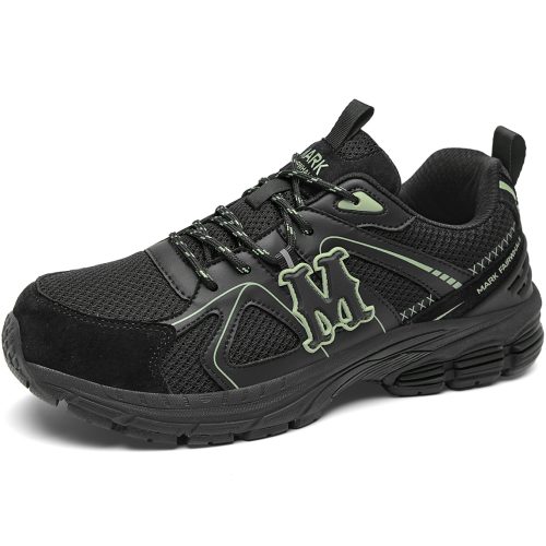 Mens Mesh Panel Breathable Sneakers Featuring M Graphic Embellishment