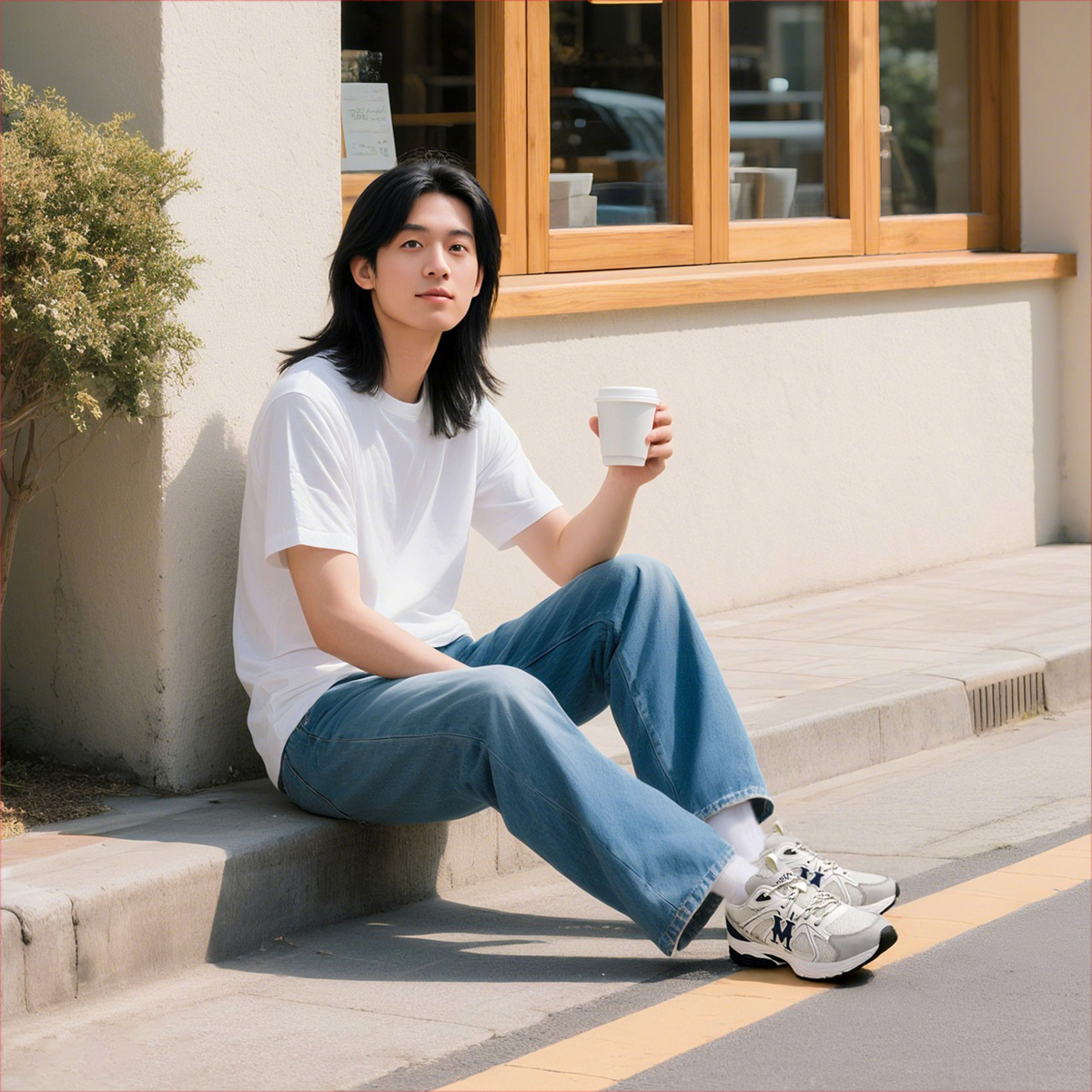 Mens Mesh Panel Breathable Sneakers Featuring M Graphic Embellishment - Image 9