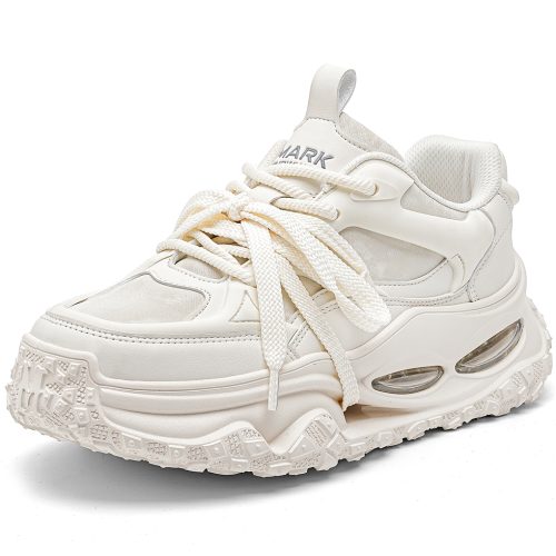 Mens Multi Strap Air Cushion Paneled Cutout Chunky Sneakers