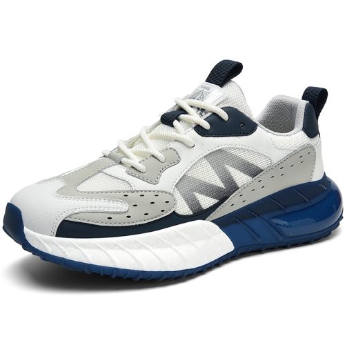 Sturdy Chunky Sole Mesh Sneakers with M Logo Contrast Accents