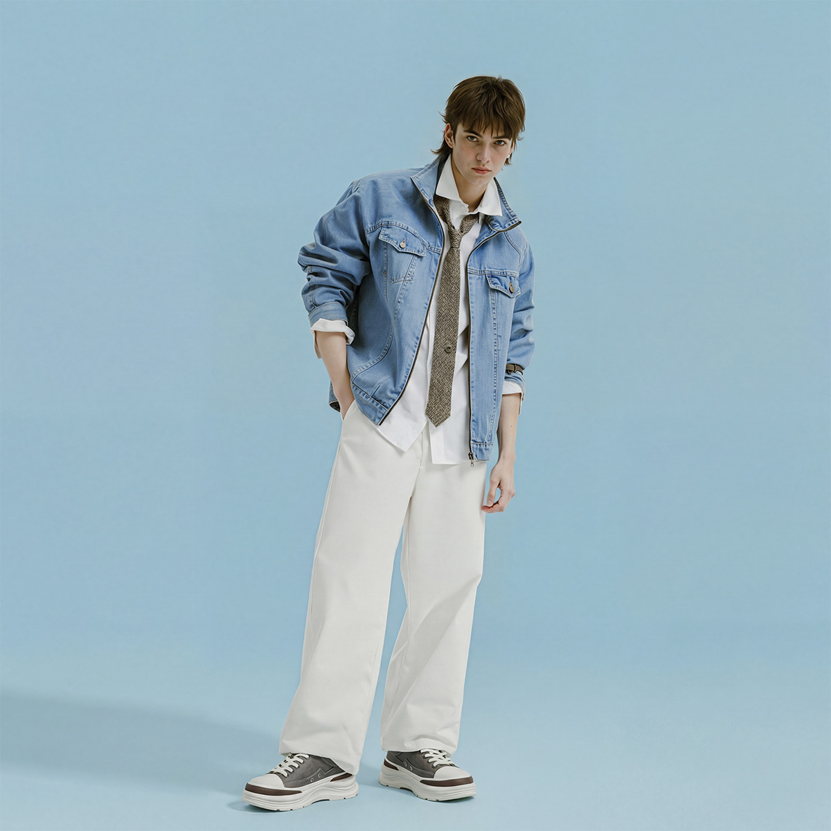 Mens Vintage Casual Sneakers Featuring Distressed Crackle Finish - Image 9